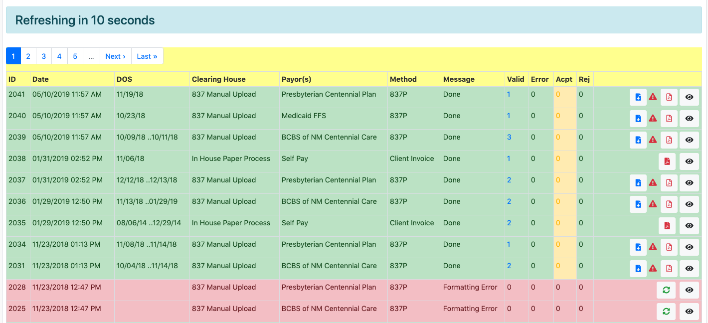 Billcase claim list2