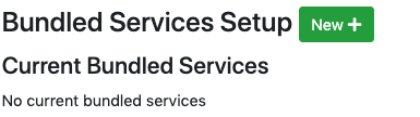 Bundled service new button