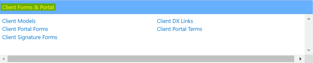 Client portal